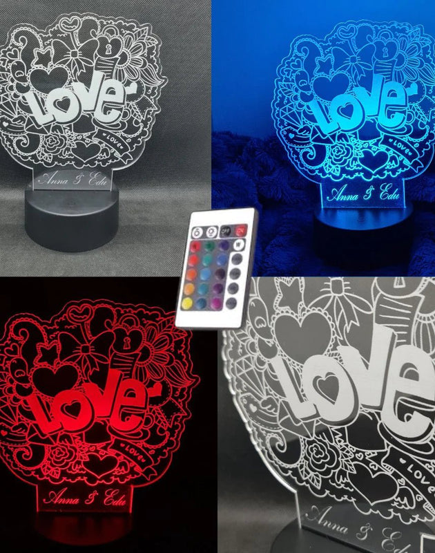 San Valentín personalizado de decoraconlaser