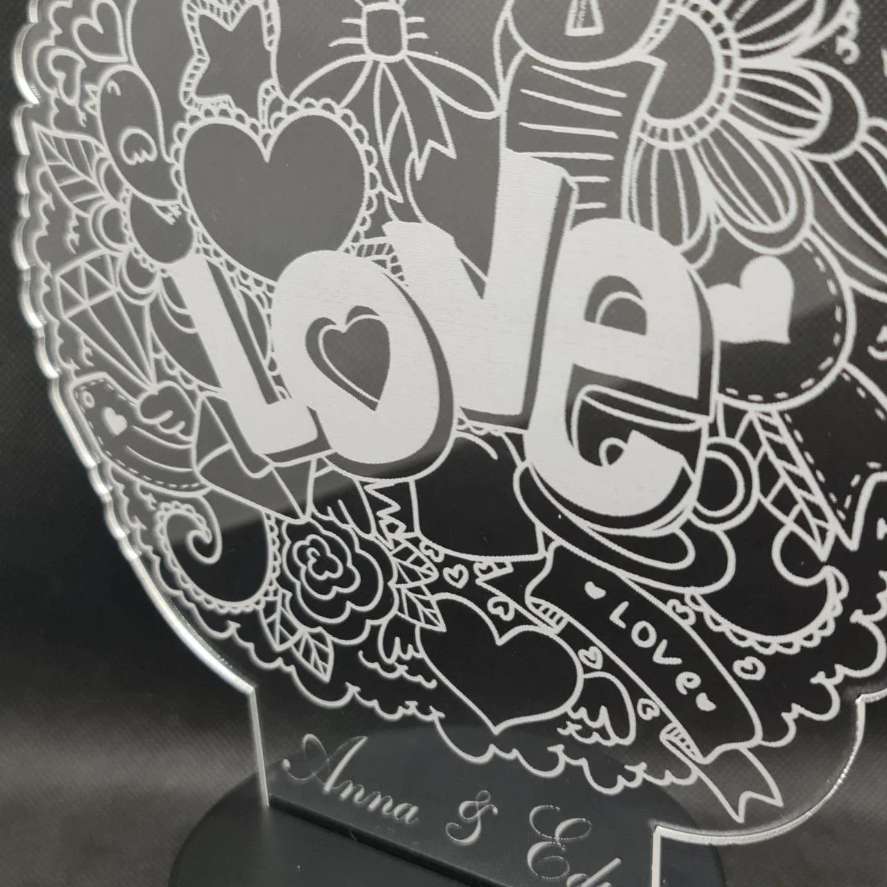 San Valentín personalizado de decoraconlaser